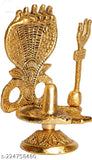 Metal Shivling with Sheshnaag, 12cm tall, 4.5cm wide, from Adi Shankara, Indian origin