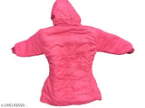 Pink Barbie print jacket with hood, long sleeves, front zip closure