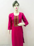 Maroon woolen kurta, long sleeve, V-neck