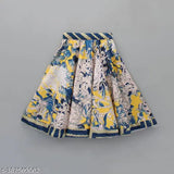 Ethnic motif print cotton crop top lehenga, 2-8 year baby girl party wear, India