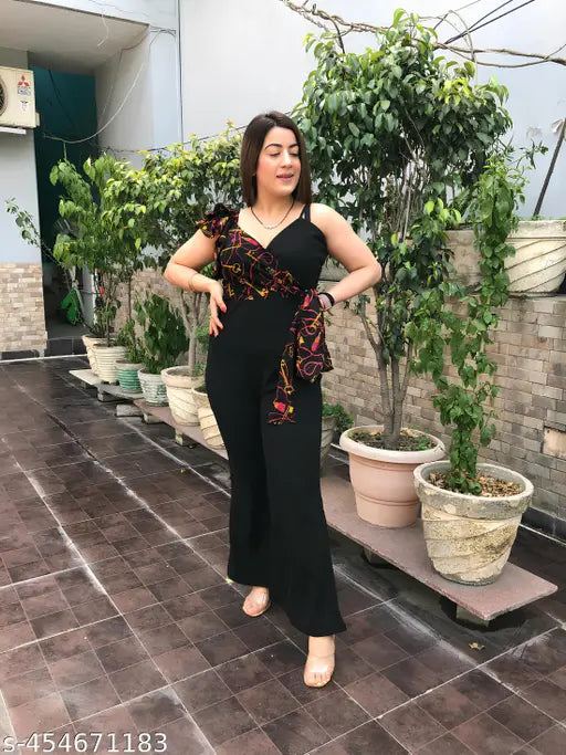 Classic retro women's lycra jumpsuit, sleeveless printed net, XS (34-32-32), India-made fashion on mannequin