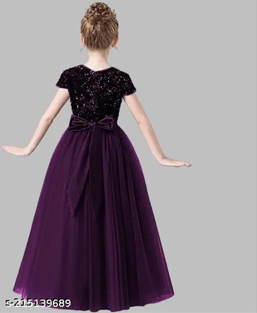 girls' stylish net sequin full-length gown dress with embroidered patterns, perfect for events. Indian net gown, size 5-16 years
