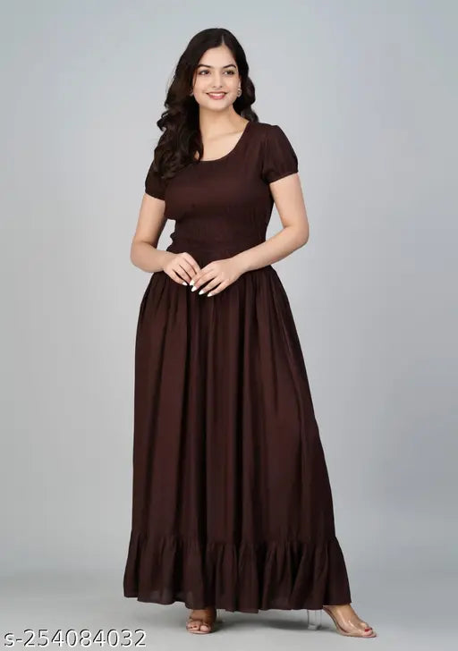 Rayon slub sleeve gowan night shirt, solid color, M-XXXL