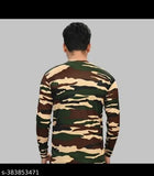 Indian army camouflage cotton blend long sleeved Fauji t-shirt for men