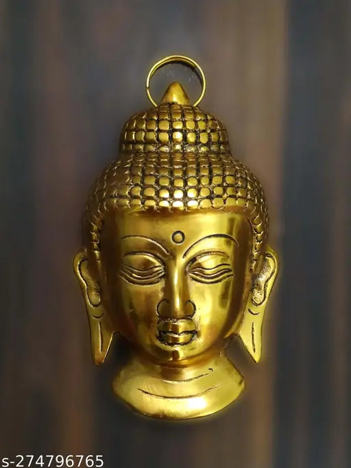 Metal Buddha hanging decorative temple, Indian gift for home office