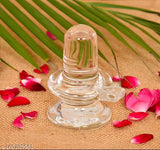 Clear Sphatic Crystal Shivling, pure natural crystal lingham from India, sacred divine symbol for spiritual practice