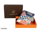 Faux leather two-fold wallet, solid net design, hand-stitched classic quality