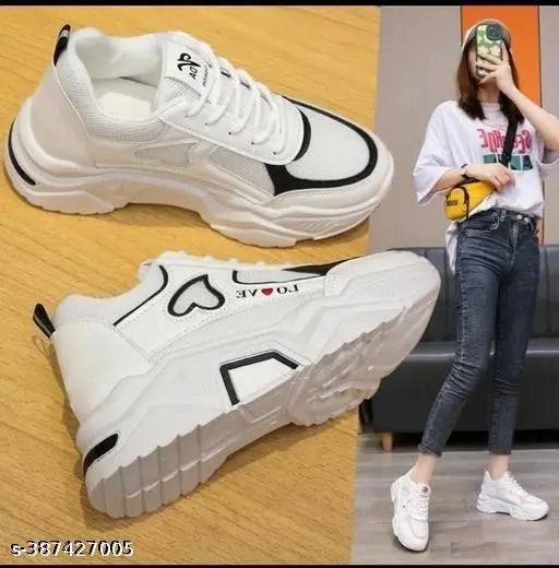 Menorma women's peach printed PVC sneakers, stylish and comfortable casual shoe for girls and kids. Skin-friendly material avoids blisters and pain, available in various colors and sizes. Made in India (3, 4, 5, 6, 7)