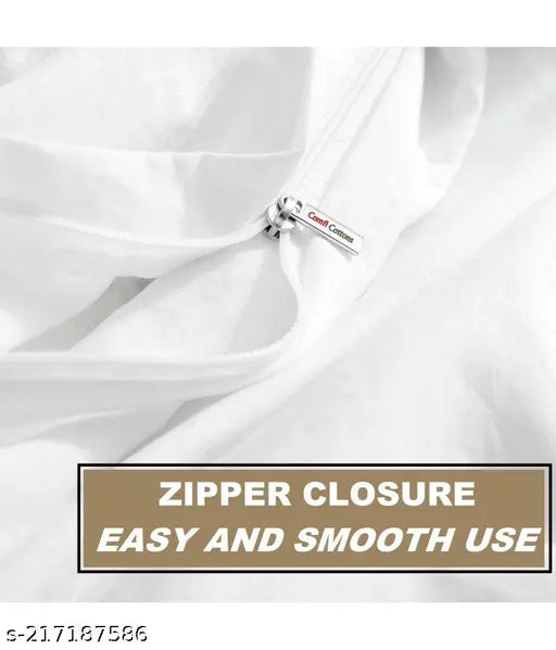 Warm, woolen double bed quilt cover with zipper size 90 x 100 for winter season, easy and smooth use
