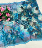 Pretty Geo saree with a pink blouse" # simple and descriptive, using title keywords