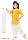 Rayon girls kurta pajama set with dupatta, trendy summer wear - India