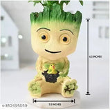 Green resin Groot figurine vase, ideal for living room or balcony table corner office decoration