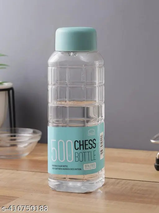 Transparent BPA-free PET water bottle (500ml) - ideal for office, school, and travel by NAXBLAND
