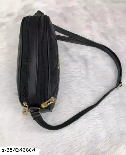 Black strap crossbody bag