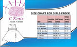 Grey and coral C Knits flowered frock, size chart for girls frock