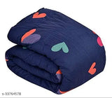 Elegant cotton floral fancy blankets set – free size 100x90 inches from India