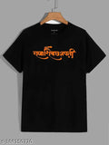 Blue 100% cotton Chattrapati Shivaji Maharaj Regular T-shirt, anime Devta graphic print