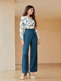 Classic sensational women's long sleeve top and bottom, Indian-made fashionable outfit for women