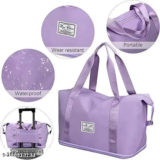 Large capacity folding travel bag, waterproof, lightweight