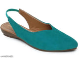 Velvet sandals, Fancy Bellies solid pattern backstrap style for women, Indian sizes from IND-3 to IND-10
