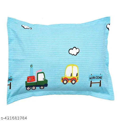 Soft cotton Mickey Mouse printed kids flat sheets, breathable & vibrant, ideal for summer, 2 pillow covers included