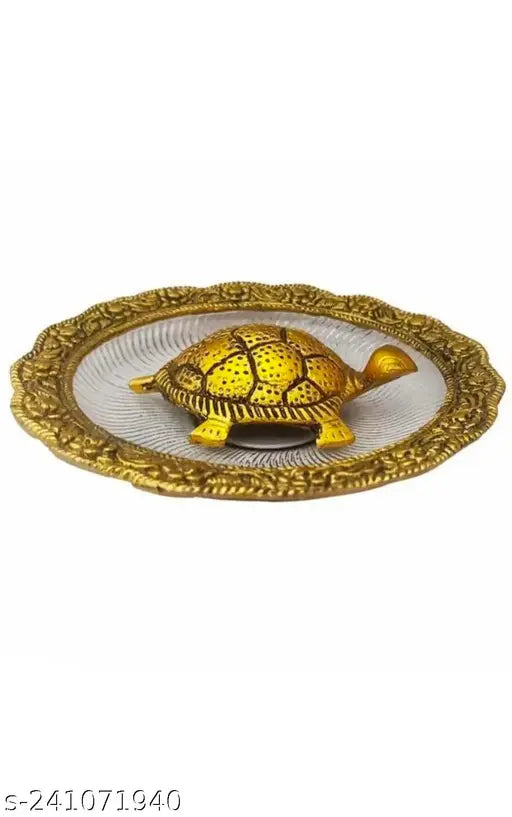 Glass tortoise paperweight with intricate design, on display
