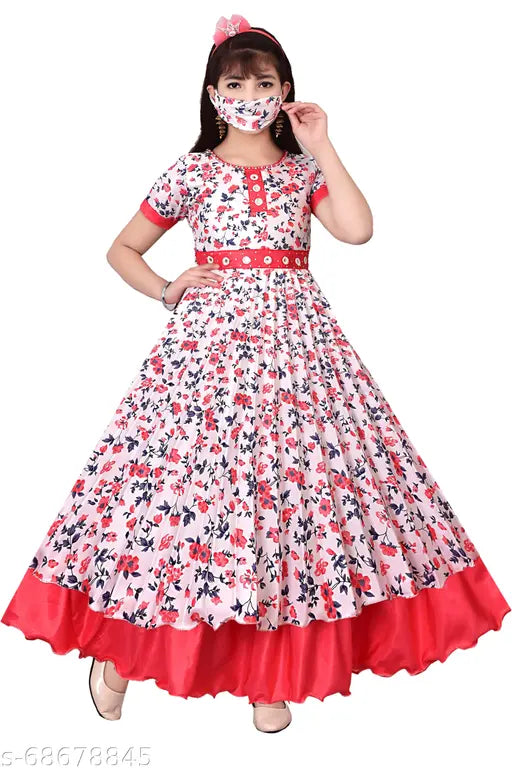 Boys red cotton blend frock dresses Pack 1, short-sleeved printed net ethnic outfit for boys aged 3-14 years, Indian handcrafted by Ajiza Garments