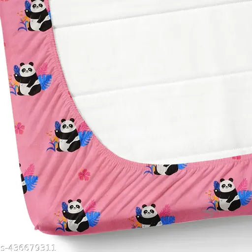 Soft cotton DEVICE Branded Prime collections Mickey Mouse Superfine ElasticBedsheet, 60X90 Inch Fitted Size with 2 Pillow Covers (78X34X6), machine washable