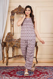 Rayon printed western wear co-ord set for women, trending summer nightsuit top and pants