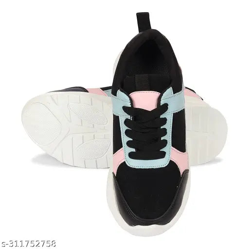 Multicolor, breathable canvas sneakers for women and girls - lightweight, durable, non-slip Gillkart Krishan lace-up sneakers with cushioned sole and particle design for all-weather comfort, perfect for parties, outings, or casual wear