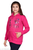 Pink hoodie with multi-colored embroidery