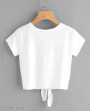 White Lycra crop top with panda print for women, trendy and stylish fashion apparel