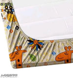 White cotton fitted elastic bedsheet, superfine floral pattern, double king size, RPAH Creative