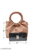 Stylish women's combo slingbag set, featuring a large main bag and smaller purse, designed for on-the-go convenience with spacious compartments, 12 card slots, and adjustable straps