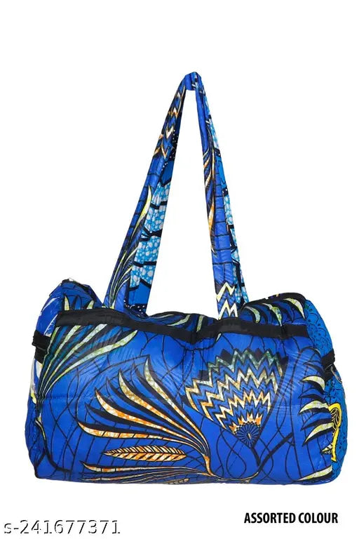 Blue floral handbag with a flap closure and multiple card slots