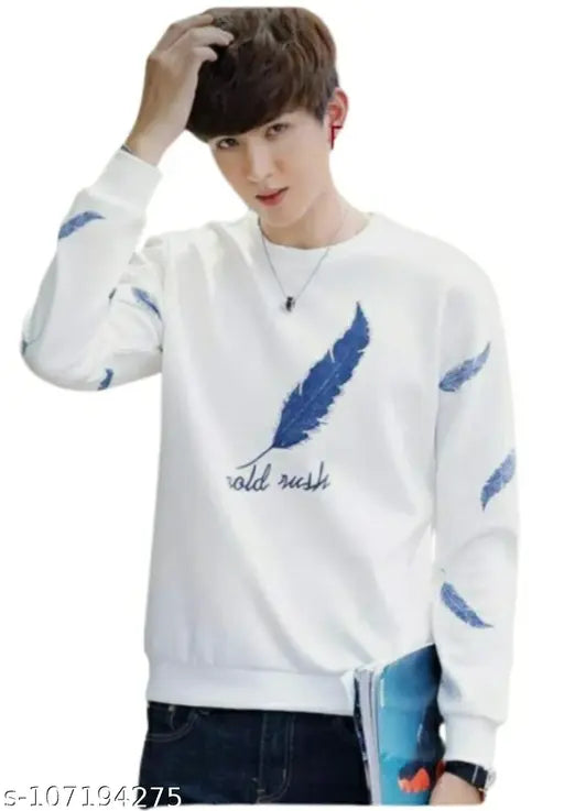 Cotton blend Urbane Fashionista men's t-shirt, short sleeves with printed net pattern