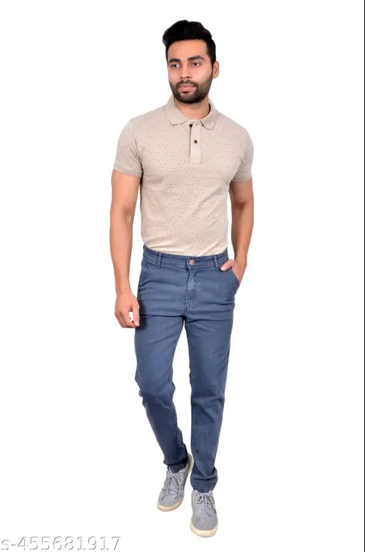 Men's gray button-up shirt with rolled sleeves