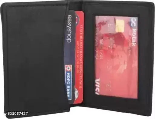 Violet genuine leather RFID protected slim wallet, 4 compartments, free size (10cm x 8cm), perfect for business and daily use, branded original leather accessory from India