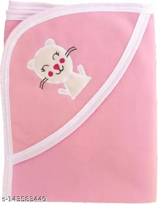 Soft cotton BabyZone New Born Blanket/Towel Set, eco-friendly colors, all season sleeping bag pack of 3 for AC and mild winters. Ideal for baby boys and girls (0-6 months), super soft fabric. Unisex, free size (30in x 24in). Made in India