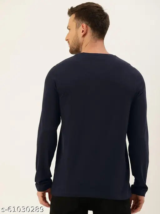 Navy blue Batman graphic print men's cotton T-shirt with long sleeves, Colourful Threads brand