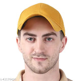 Yellow plain baseball cap for unisex trendy stylish evergreen combo casual wear