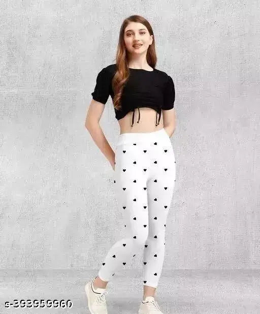 Stylish cotton blend printed jeggings pack of 2, featuring vibrant designs and various sizes