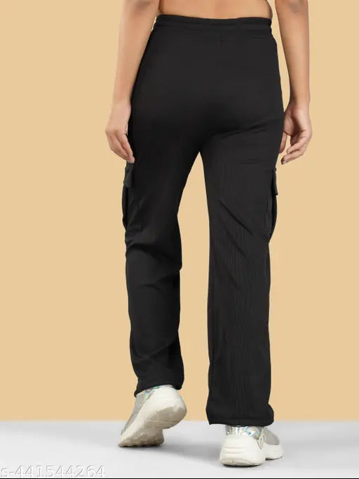 Comfortable stretch lycra classic-look women's trousers, pack of 2 in solid net pattern, XL size