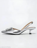 Solid patent leather KDB Fashions high heels for casual wear, suitable for parties and office. Skin-friendly material for comfort and style. Size: IND-3, IND-4, IND-6, IND-7, IND-8 (India origin)