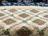Reversible double bed cotton comforter with quilted texture, ideal for AC use - CozyDreams by Shri Sanwalia