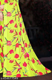 Yellow floral lehenga with matching dupatta