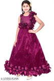 Purple embellished net gown by WEARBLISS, perfect for girls' special occasions, India origin