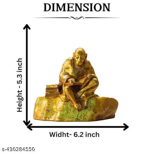 Resin Hanuman Ji statue, 7cm x 13cm x 4cm, Indian Lord Hanuman home decor item for gift