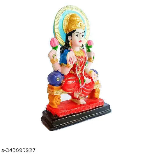Resin Ganesh-Laxmi idol, 12 cm x 12 cm x 3 cm, Diwali home decor gift from India