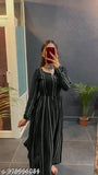 Georgette Nayara cut kurti with long sleeves and printed combo, XS-XXXL, Indian traditional wear